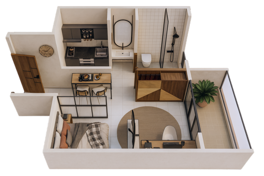 Studio Apartments in S.B. Road, Pune: A Smart Fit for Modern City Living