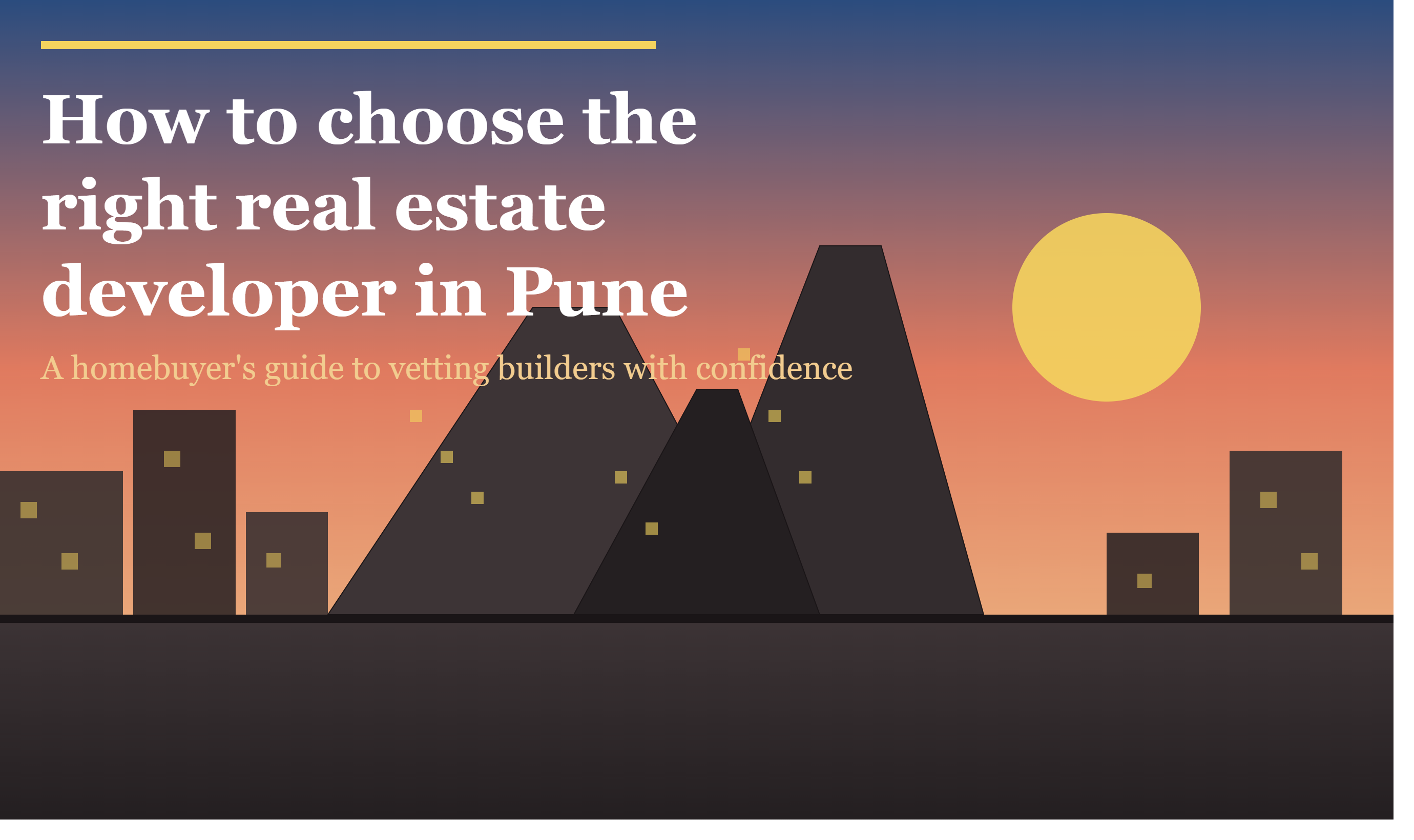 How to Choose the Right Real Estate Developer in Pune